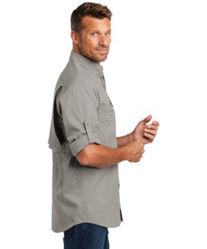 Carhartt Force® Ridgefield Solid Long Sleeve Shirt #CT102418 Asphalt Side