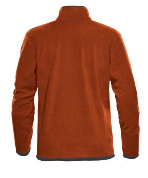 Stormtech Men's Shasta Tech Fleece 1/4 Zip #FPL-1 Burnt Orange / Graphite Back