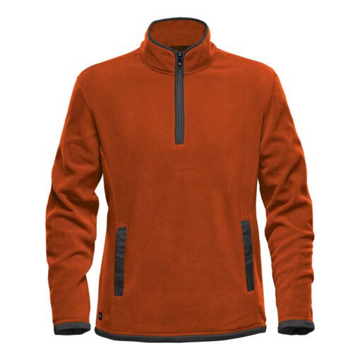 Stormtech Men's Shasta Tech Fleece 1/4 Zip #FPL-1 Burnt Orange / Graphite Front