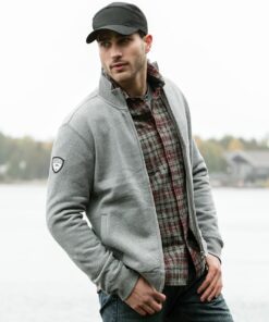 Men's Pinehurst Roots73 Fleece Jacket #TM18110 Charcoal Mix Model