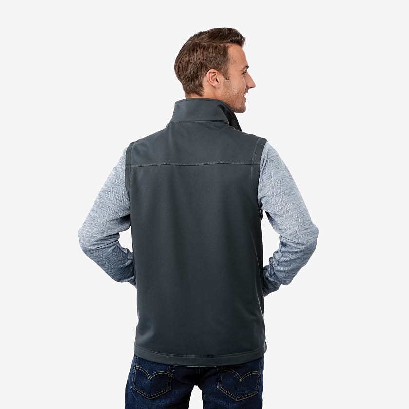 Trimark Men's BOYCE Knit Vest #TM18504 Grey Storm Back