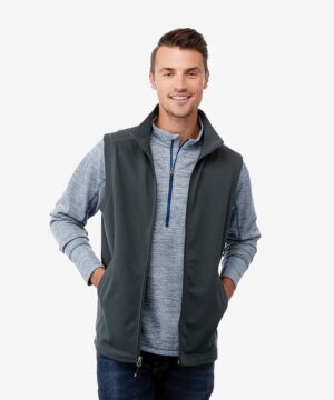 Trimark Men's BOYCE Knit Vest #TM18504 Grey Storm Front