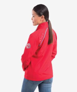 Trimark Women's EGMONT Packable Jacket #TM92605 Red Side