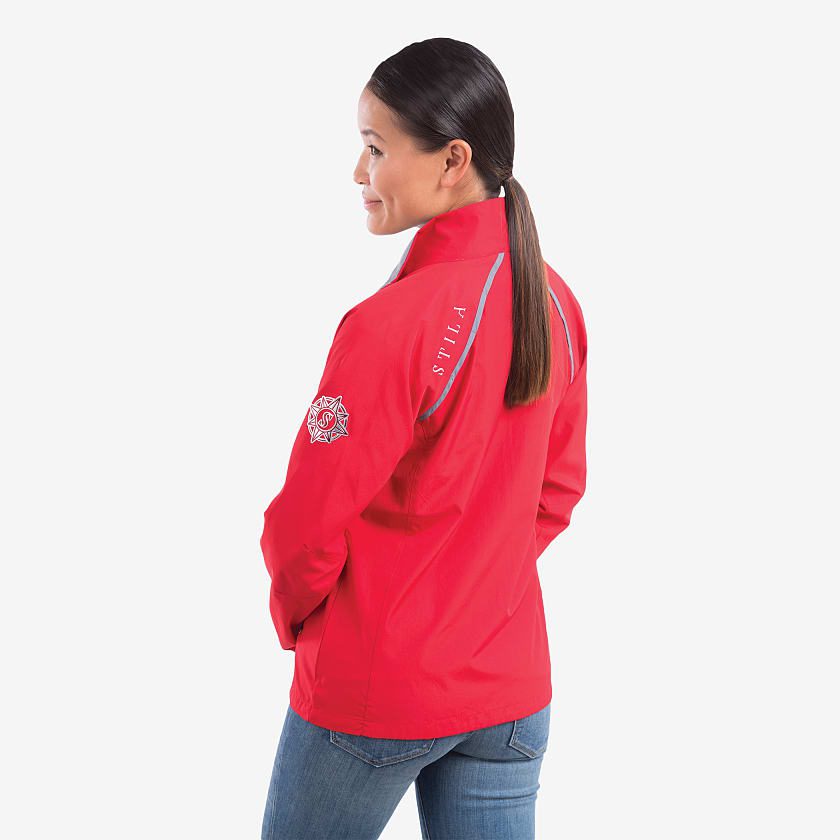 Trimark Women's EGMONT Packable Jacket #TM92605 Red Side