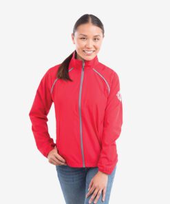 Trimark Women's EGMONT Packable Jacket #TM92605 Red Front