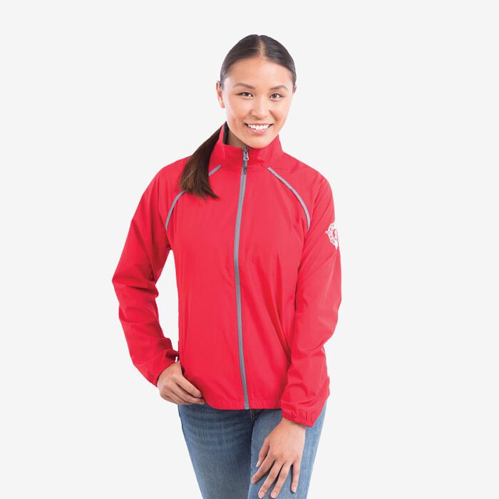 Trimark Women's EGMONT Packable Jacket #TM92605 Red Front