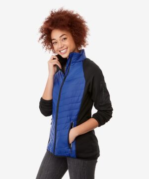 Trimark Women's BANFF Hybrid Insulated Jacket #TM99602 Royal Blue Side