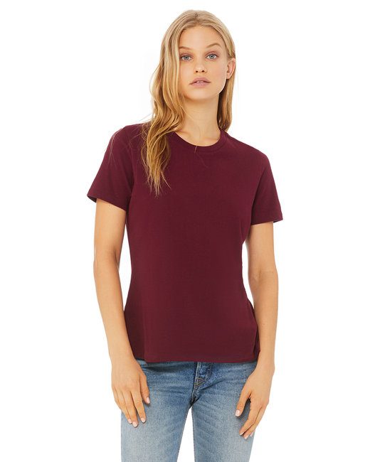 Bella + Canvas Ladies' Relaxed Jersey Short-Sleeve T-Shirt #B6400 Maroon