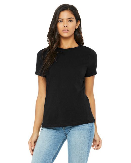 Bella + Canvas Ladies' Relaxed Jersey Short-Sleeve T-Shirt #B6400 Black