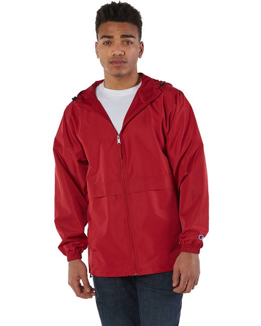 Champion Adult Full-Zip Anorak Jacket #CO125 Red