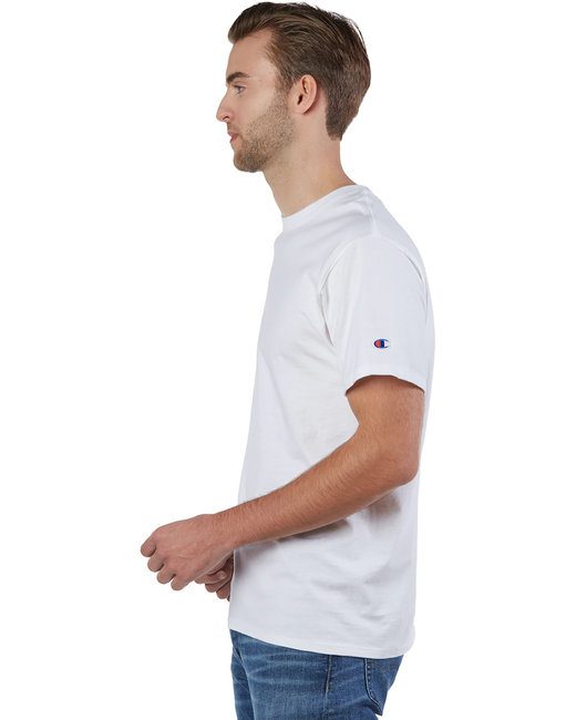Champion Adult Ringspun Cotton T-Shirt #CP10 White Side