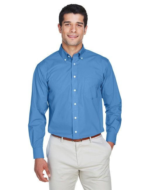 Devon & Jones Men's Crown Woven Collection® Solid Broadcloth #D620 French Blue
