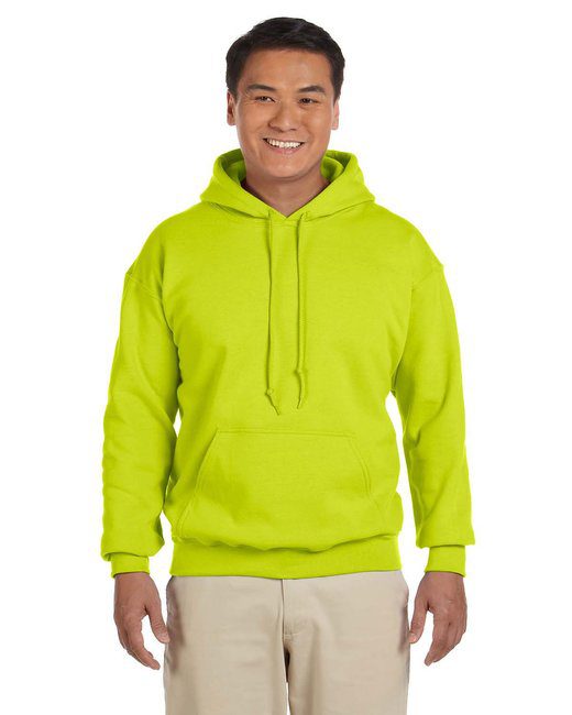 Gildan Adult Heavy Blend™ 8 oz., 50/50 Hooded Sweatshirt #18500 Safety Green
