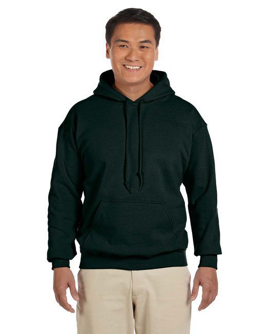 Gildan Adult Heavy Blend™ 8 oz., 50/50 Hooded Sweatshirt #18500 Forest Green