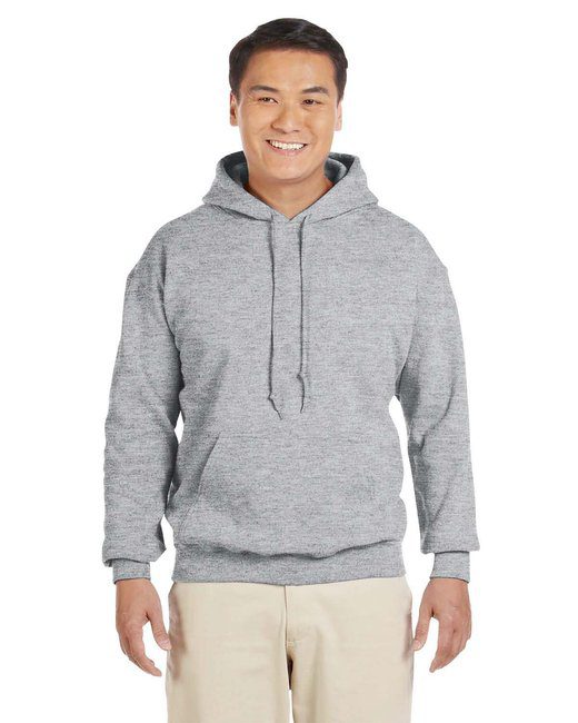 Gildan Adult Heavy Blend™ 8 oz., 50/50 Hooded Sweatshirt #18500 Sport Grey
