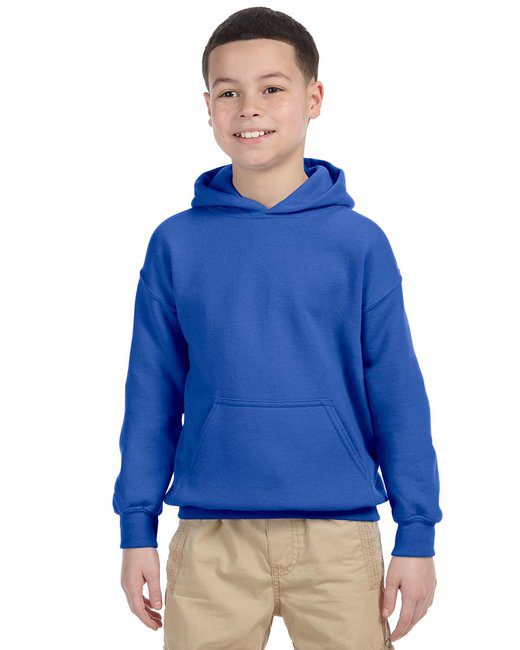 Gildan Youth Heavy Blend™ 8 oz., 50/50 Hooded Sweatshirt #18500B Royal Blue