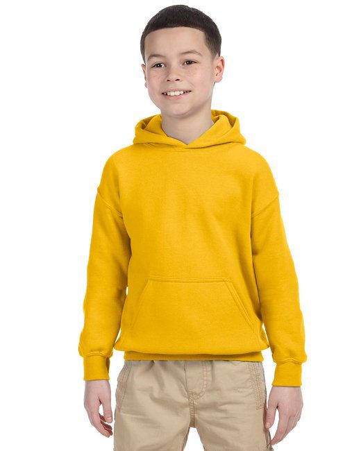 Gildan Youth Heavy Blend™ 8 oz., 50/50 Hooded Sweatshirt #18500B Gold