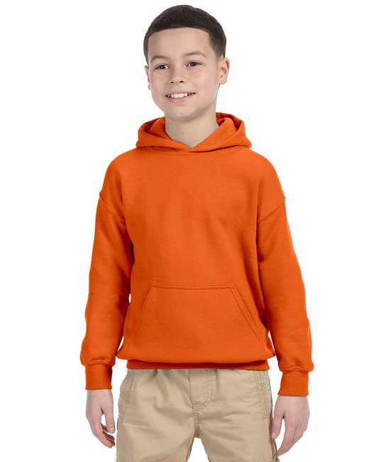 Gildan Youth Heavy Blend™ 8 oz., 50/50 Hooded Sweatshirt #18500B Orange