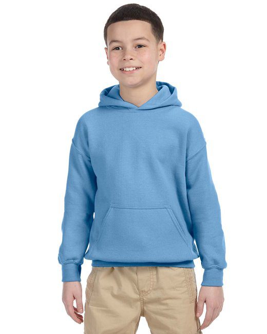 Gildan Youth Heavy Blend™ 8 oz., 50/50 Hooded Sweatshirt #18500B Carolina Blue