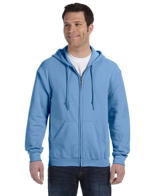 Gildan Adult Heavy Blend™ 8 oz., 50/50 Full-Zip Hooded Sweatshirt #18600 Carolina Blue