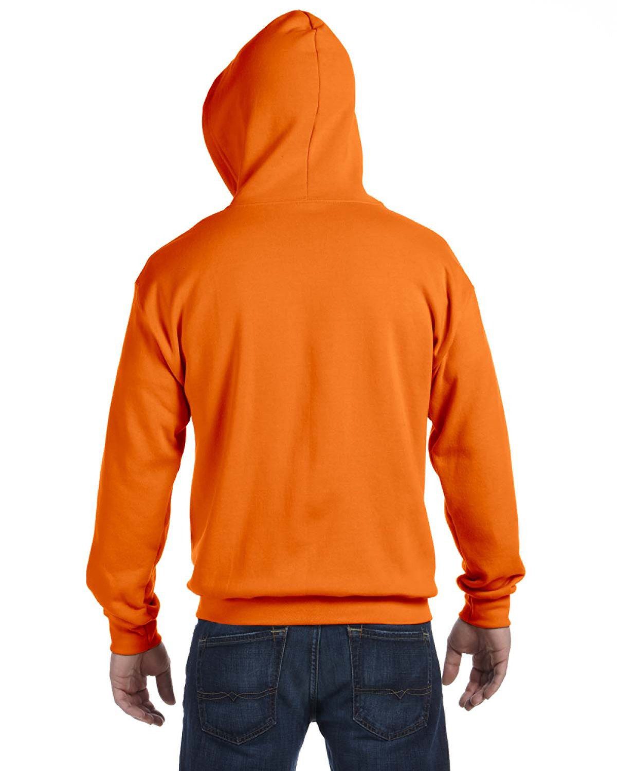 Gildan Adult Heavy Blend™ 8 oz., 50/50 Full-Zip Hooded Sweatshirt #18600 Orange Back