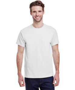 Gildan Adult Heavy Cotton™ T-Shirt #5000 White Front