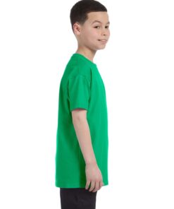 Gildan Youth Heavy Cotton™ T-Shirt #5000B Irish Green Side