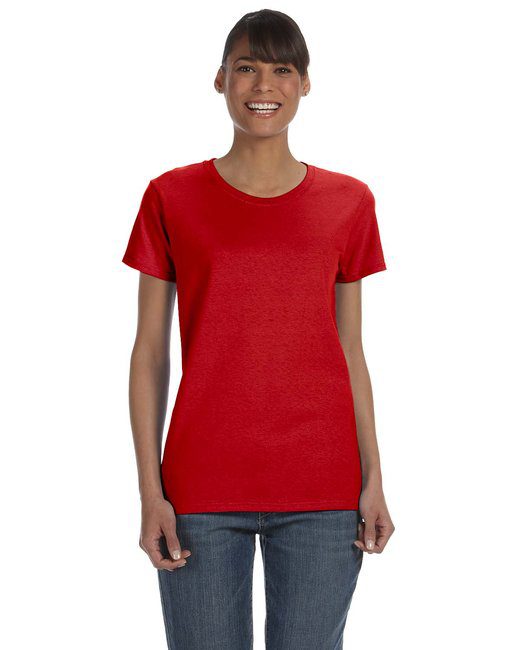 Gildan Ladies' Heavy Cotton™ T-Shirt #5000L Red