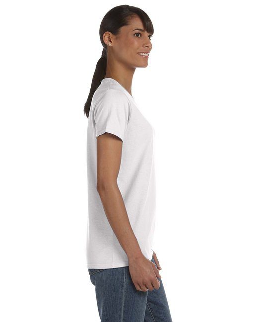 Gildan Ladies' Heavy Cotton™ T-Shirt #5000L White Side