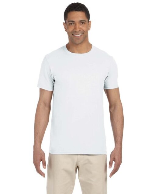 Gildan Adult Softstyle™ T-Shirt #64000 White Front