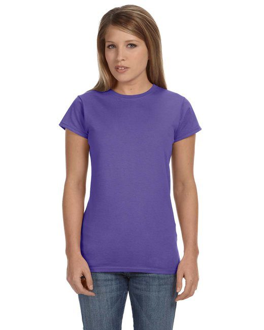 Gildan Ladies' Softstyle® Fitted T-Shirt #64000L Heather Purple