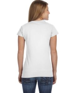 Gildan Ladies' Softstyle® Fitted T-Shirt #64000L White Back