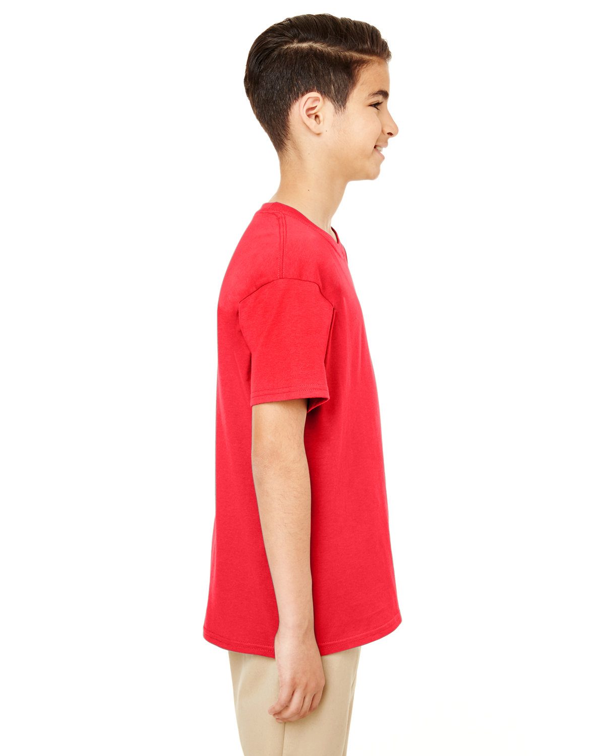 Gildan Youth Softstyle® T-Shirt #64500B Red Side