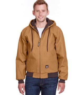 Men's Berne Heritage Hooded Jacket #HJ51 Brown Duck Front
