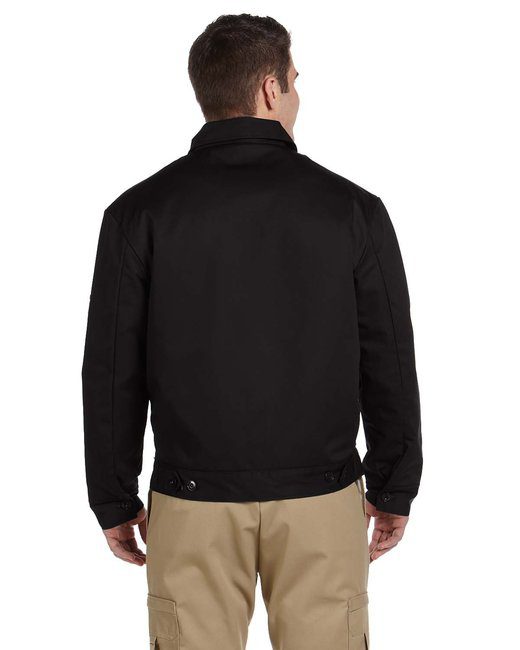 Dickies Men's Lined Eisenhower Jacket #JT15 Black Back