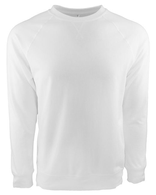 Next Level Unisex Laguna French Terry Raglan Sweatshirt #N9000 White
