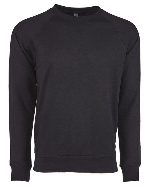 Next Level Unisex Laguna French Terry Raglan Sweatshirt #N9000 Black