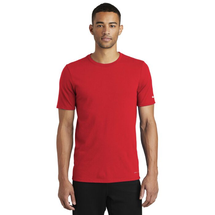 NIKE® DRI-FIT COTTON/POLY TEE #NKBQ5231 Red Front