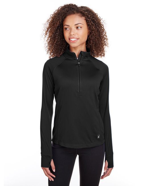 Spyder Ladies' Freestyle Half-Zip Pullover #S16798 Black