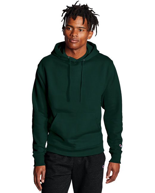 Champion Adult Powerblend® Pullover Hooded Sweatshirt #S700 Dark Green
