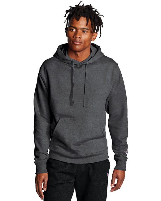 Champion Adult Powerblend® Pullover Hooded Sweatshirt #S700 Charcoal Heather