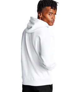 Champion Adult Powerblend® Pullover Hooded Sweatshirt #S700 White Back