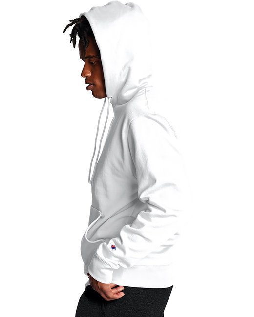 Champion Adult Powerblend® Pullover Hooded Sweatshirt #S700 White Side