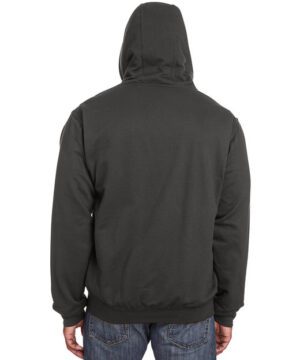 Men's Berne Heritage Thermal Lined Sweatshirt #SZ101 Charcoal Back