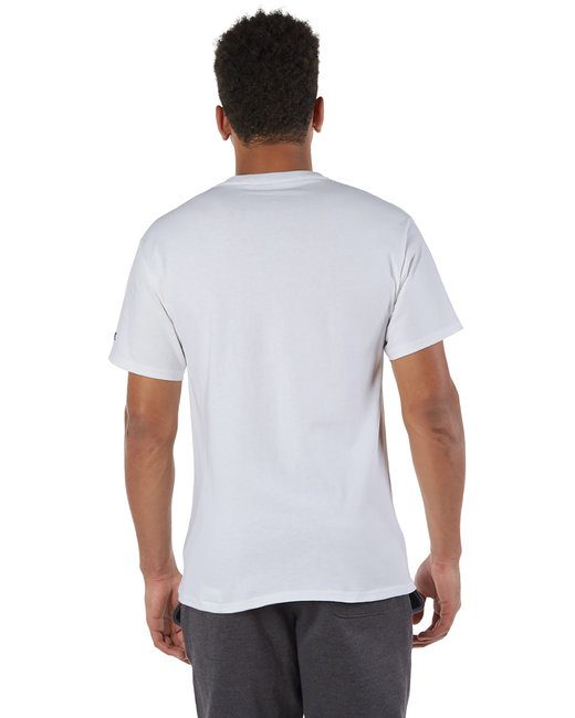 Champion Adult 6 oz. Short-Sleeve T-Shirt #T525C White Back