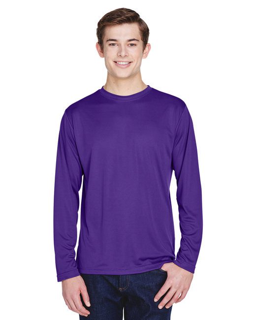 Team 365 Men's Zone Performance Long-Sleeve T-Shirt #TT11L Purple