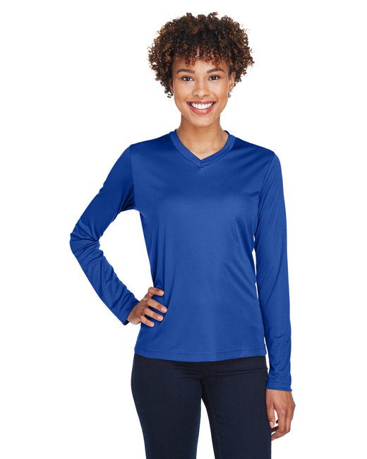 Team 365 Ladies' Zone Performance Long-Sleeve T-Shirt #TT11WL Royal Blue