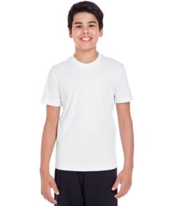 Team 365 Youth Zone Performance T-Shirt #TT11Y White Front