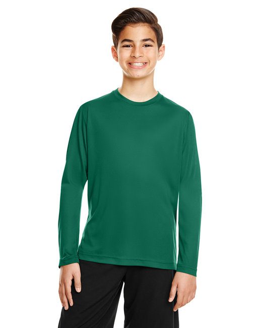 Team 365 Youth Zone Performance Long-Sleeve T-Shirt #TT11YL Forest Green