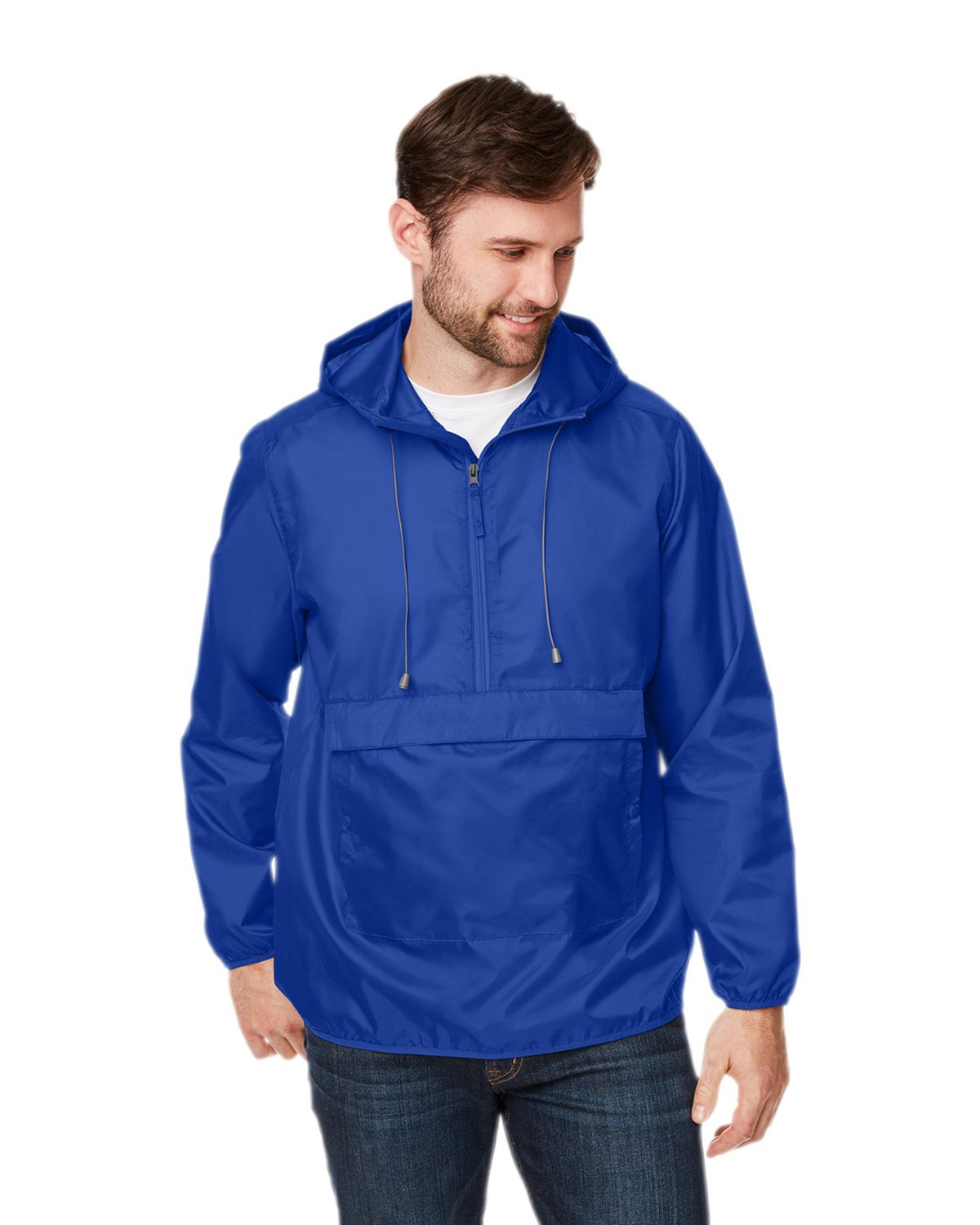 Team 365 Adult Zone Protect Packable Anorak #TT77 Royal Blue